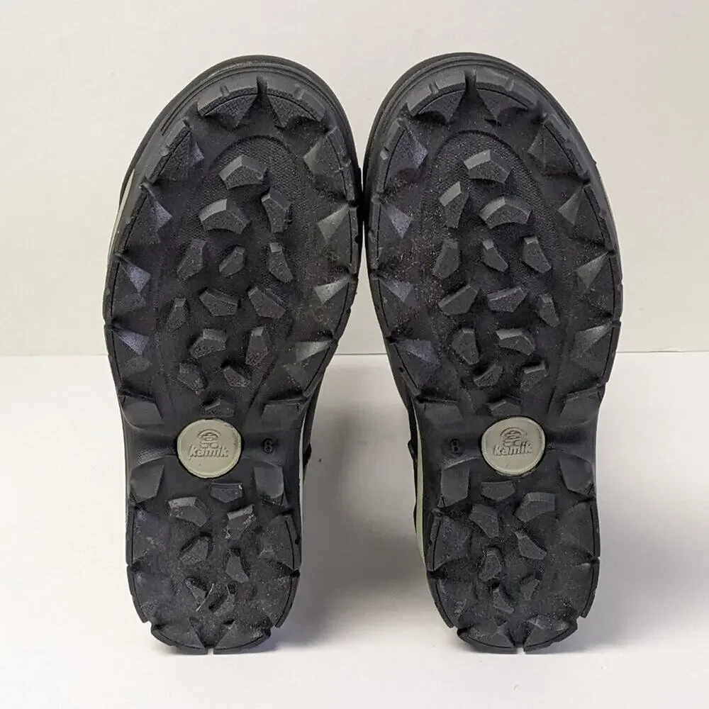 Kamik Lars Waterproof Rain Boots, Black, Men's 8 M